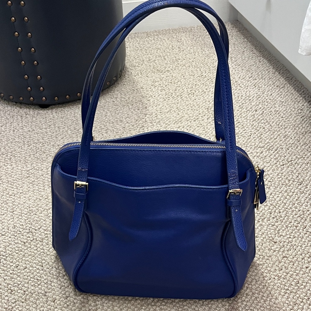 Isaac Mizrahi Royal Cobalt Blue Shoulder Bag - Picture 6 of 16